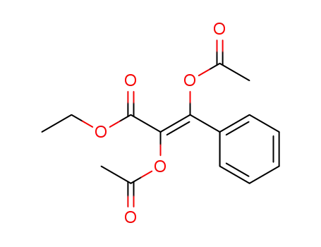 2-Propenoic acid, 2,3-bis(acetyloxy)-3-phenyl-, ethyl ester