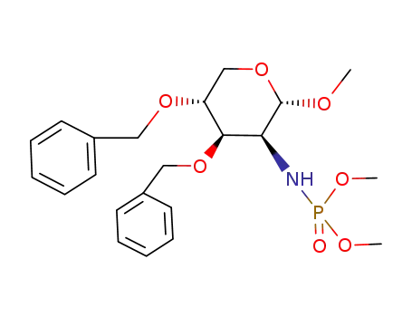 methyl-3,4-di-O-benzyl-2-desoxy-2-dimethylphosphoramido-α-D-lyxopyranoside