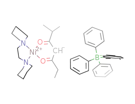 [Ni(2,6-dimethyl-3,5-heptanedionate)(1,2-dipiperidinoethane)]BPh<sub>4</sub>