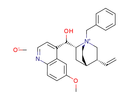 Methanolate(1S,2R,4S,5R)-1-benzyl-2-[(S)-hydroxy-(6-methoxy-quinolin-4-yl)-methyl]-5-vinyl-1-azonia-bicyclo[2.2.2]octane;