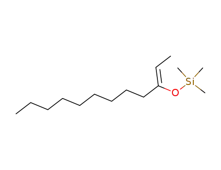 Molecular Structure of 77189-65-2 (Silane, [(1-ethylidenedecyl)oxy]trimethyl-, (Z)-)