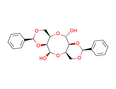 Molecular Structure of 103411-88-7 ((2S,4aR,6R,6aS,8S,10aR,12S,12aS)-2,8-Diphenyl-octahydro-1,3,5,7,9,11-hexaoxa-dibenzo[a,e]cyclooctene-6,12-diol)