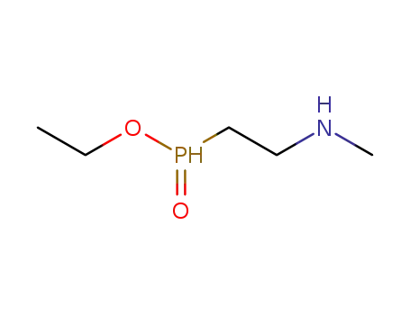 Molecular Structure of 89175-76-8 (Phosphinic acid, [2-(methylamino)ethyl]-, ethyl ester)