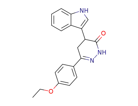 3-(4-ETHOXYPHENYL)-5-INDOL-3-YL-1H,4H,5H-1,2-DIAZIN-6-ONE