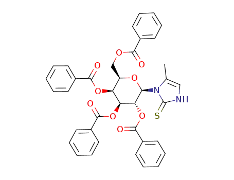 5-methyl-1-(2,3,4,6-tetra-O-benzoyl-β-D-galactopyranosyl)-4-imidazoline-2-thione