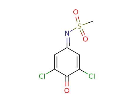 Molecular Structure of 114154-39-1 (Methanesulfonamide,
N-(3,5-dichloro-4-oxo-2,5-cyclohexadien-1-ylidene)-)