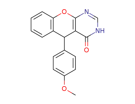 5-[4-methoxyphenyl]-3,5-dihydro-4H-chromeno[2,3-d]pyrimidine-4-one