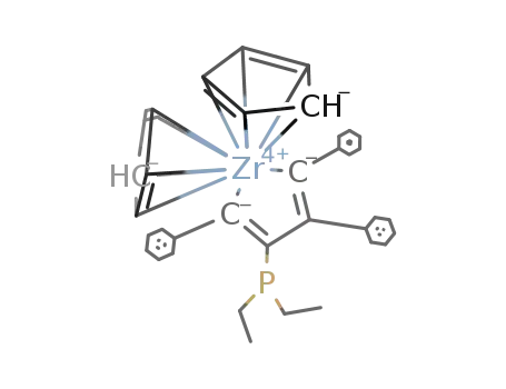 Cp<sub>2</sub>Zr[3-Et<sub>2</sub>P-2,4,5-Ph<sub>3</sub>C<sub>4</sub>]