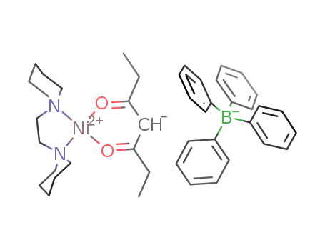 [Ni(3,5-heptanedionate)(1,2-dipiperidinoethane)]BPh<sub>4</sub>