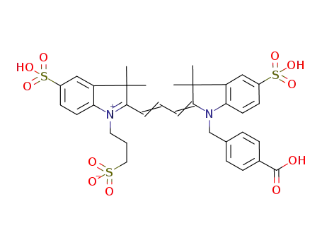 C<sub>34</sub>H<sub>36</sub>N<sub>2</sub>O<sub>11</sub>S<sub>3</sub>
