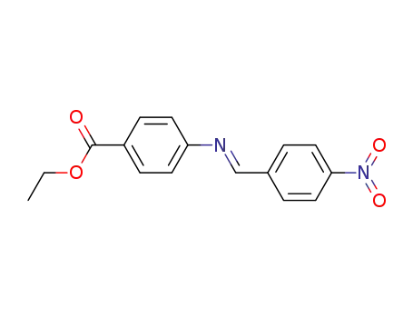 Molecular Structure of 108529-41-5 (Benzoic acid, 4-[(E)-[(4-nitrophenyl)methylene]amino]-, ethyl ester)