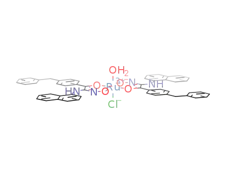 [ruthenium(III)(1-p-diphenylmethane-2-hydroxyimino-2-(1-naphthylamino)-1-ethanone(-H))2Cl(H<sub>2</sub>O)]