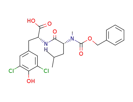 (R)-2-[(R)-2-(Benzyloxycarbonyl-methyl-amino)-4-methyl-pentanoylamino]-3-(3,5-dichloro-4-hydroxy-phenyl)-propionic acid