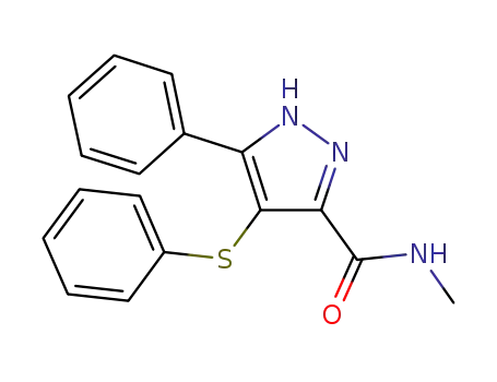 N-methyl-5-phenyl-4-(phenylthio)-1H-pyrazole-3-carboxamide