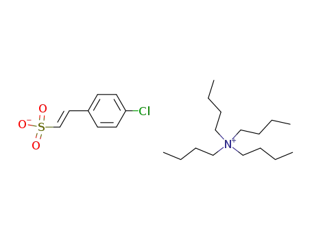 Molecular Structure of 110679-88-4 (tetrabutylammonium (E)-2-(p-chlorophenyl)vinylsulphonate)