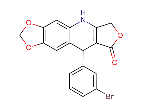 9-(3-bromophenyl)-6,9-dihydro[1,3]dioxolo[4,5-g]furo[3,4-b]quinolin-8(5H)-one