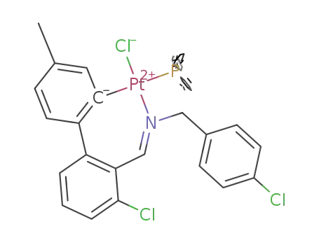 PtCl(CH<sub>3</sub>C<sub>6</sub>H<sub>3</sub>)ClC<sub>6</sub>H<sub>3</sub>CHNCH<sub>2</sub>(ClC<sub>6</sub>H<sub>4</sub>)P(C<sub>6</sub>H<sub>5</sub>)3