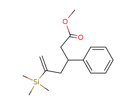 3-Phenyl-5-trimethylsilanyl-hex-5-enoic acid methyl ester
