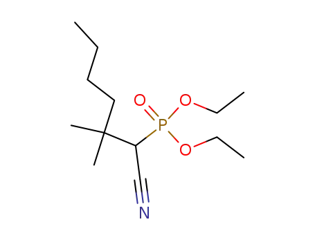 Phosphonic acid, (1-cyano-2,2-dimethylhexyl)-, diethyl ester