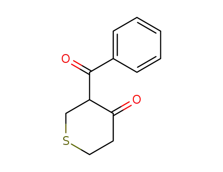Molecular Structure of 144535-04-6 (4H-Thiopyran-4-one, 3-benzoyltetrahydro-)