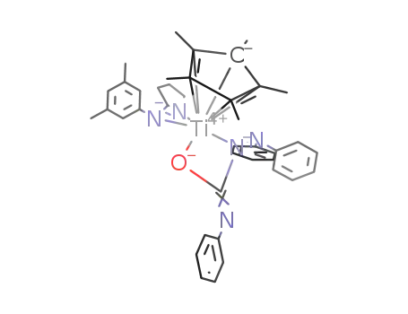 [Ti(η5-pentamethylcyclopentadienyl)((Xyl)-2-aminopyrrolinato)(κ2-N(NPh2)CN(Ph)O)]