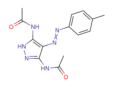 4-(4-methylphenylazo)-3,5-diacetamido-1H-pyrazole