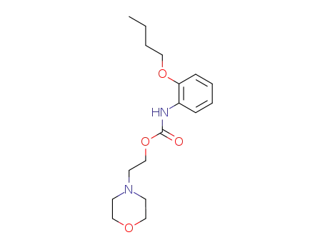 Carbamic acid, (2-butoxyphenyl)-, 2-(4-morpholinyl)ethyl ester