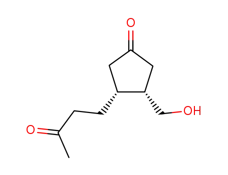 (3S,4R)-3-Hydroxymethyl-4-(3-oxo-butyl)-cyclopentanone