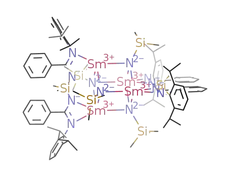 [(Me2Si(NC(Ph)N(2,6-iPr2Ph))2)2Sm4(μ3-NSiMe3)4]