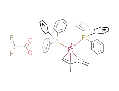 (Ph3P)2Pt[η(3)-H2C=CC(CH3)=CH2](+)CF3CO2(-)