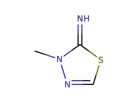 Molecular Structure of 56406-86-1 (1,3,4-Thiadiazol-2(3H)-imine, 3-methyl-)