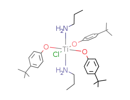 monochlorotris(4-tert-butylphenoxo)titanium(IV) * 2 n-propylamine