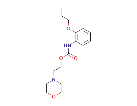 Carbamic acid, (2-propoxyphenyl)-, 2-(4-morpholinyl)ethyl ester