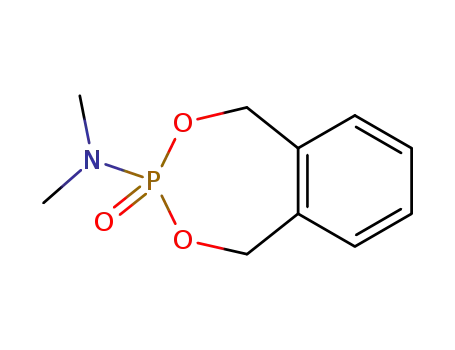 Molecular Structure of 100651-97-6 (2,4,3-Benzodioxaphosphepin-3-amine, 1,5-dihydro-N,N-dimethyl-,
3-oxide)
