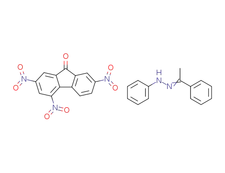 2,4,7-Trinitro-fluoren-9-one; compound with N-phenyl-N'-[1-phenyl-eth-(E)-ylidene]-hydrazine