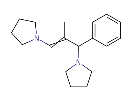 Pyrrolidine, 1,1'-(2-methyl-3-phenyl-1-propene-1,3-diyl)bis-