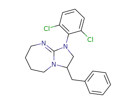 1H-Imidazo[1,2-a][1,3]diazepine,
1-(2,6-dichlorophenyl)-2,3,5,6,7,8-hexahydro-3-(phenylmethyl)-