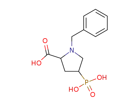Molecular Structure of 95307-07-6 (Proline, 1-(phenylmethyl)-4-phosphono-)