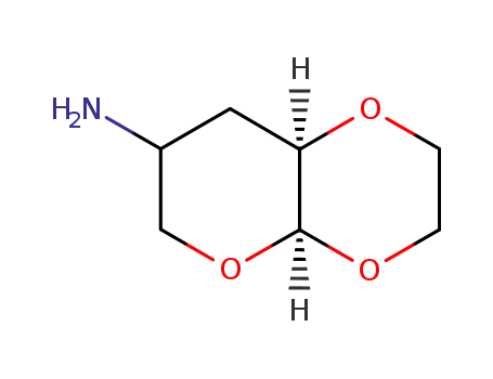 Perhydro-cis-4aH-pyrano<2,3-b>-<1,4>dioxin-7-ylamin