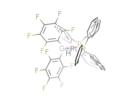 (C<sub>6</sub>F<sub>5</sub>)2GeHPt{P(C<sub>6</sub>H<sub>5</sub>)3}2H