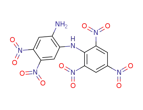 Molecular Structure of 105049-04-5 (1,2-Benzenediamine, 4,5-dinitro-N-(2,4,6-trinitrophenyl)-)