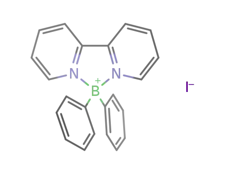 (C<sub>5</sub>H<sub>4</sub>N)2B(C<sub>6</sub>H<sub>5</sub>)2<sup>(1+)</sup>*I<sup>(1-)</sup>={(C<sub>5</sub>H<sub>4</sub>N)2B(C<sub>6</sub>H<sub>5</sub>)2}I