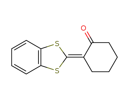 Molecular Structure of 83785-23-3 (Cyclohexanone, 2-(1,3-benzodithiol-2-ylidene)-)
