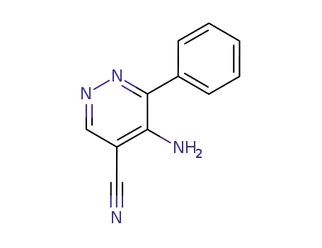 Molecular Structure of 118617-14-4 (5-amino-6-phenylpyridazine-4-carbonitrile)