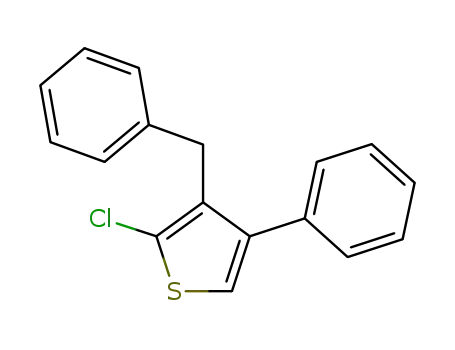 3-benzyl-2-chloro-4-phenylthiophene