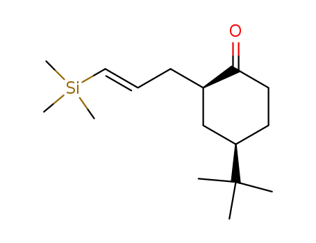 Cyclohexanone, 4-(1,1-dimethylethyl)-2-[3-(trimethylsilyl)-2-propenyl]-,
cis-