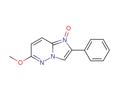 Molecular Structure of 89778-82-5 (Imidazo[1,2-b]pyridazine, 6-methoxy-2-phenyl-, 1-oxide)