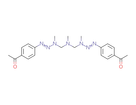 N,N-bis(1-p-acetylphenyl-3-methyltriazen-3-ylmethyl) methylamine