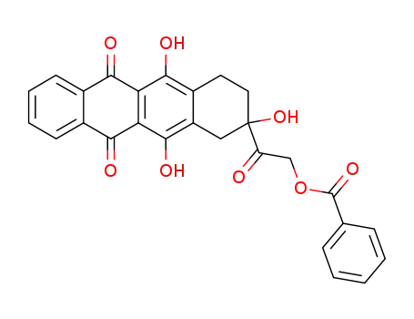 14-benzoyloxy-7-deoxy-4-demethoxydaunomycinone