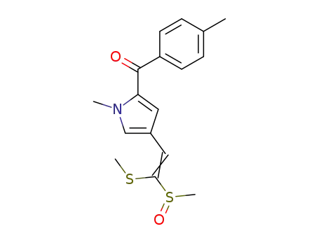 1-(methylsulfinyl)-1-methylthio-2-(1-methyl-5-p-toluoyl-3-pyrrolyl)ethylene